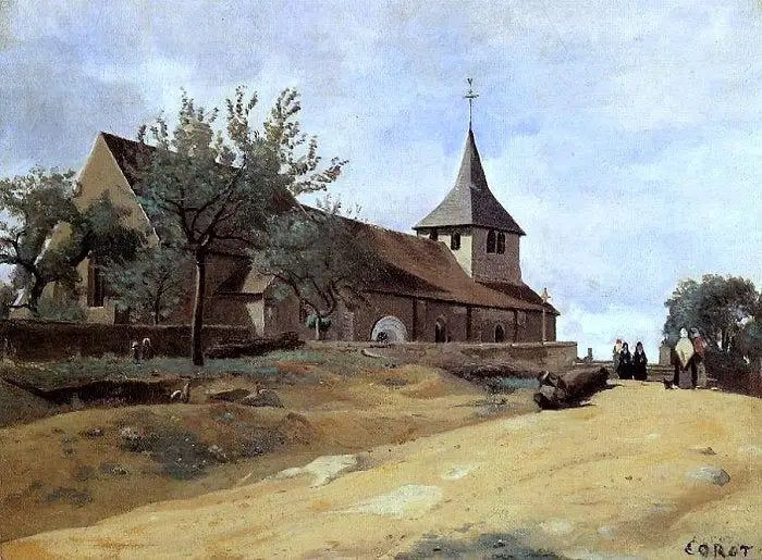Lormes l’église - Jean-Baptiste Camille Corot - Alpha Reproduction