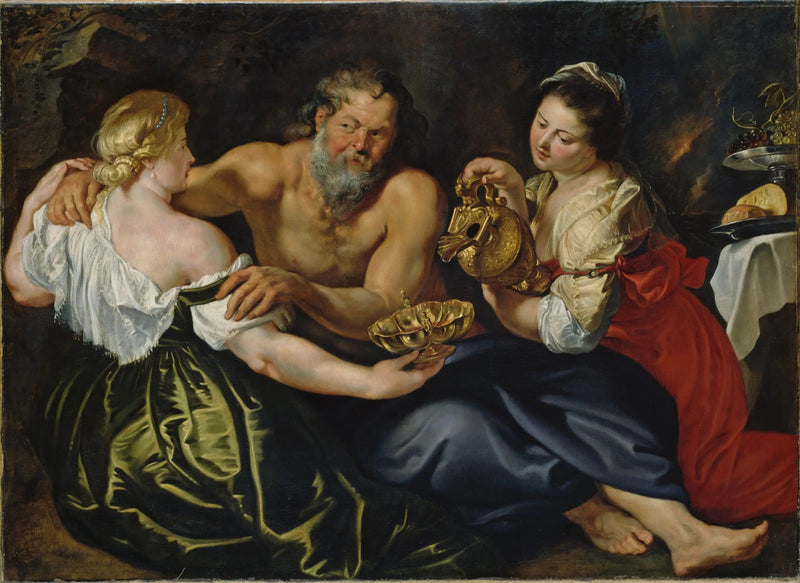 Lotto e sue figlie in una grotta rocciosa - Peter Paul Rubens