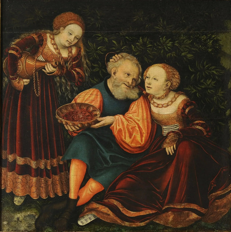 Lotto e sue figlie - Lucas Cranach il Vecchio