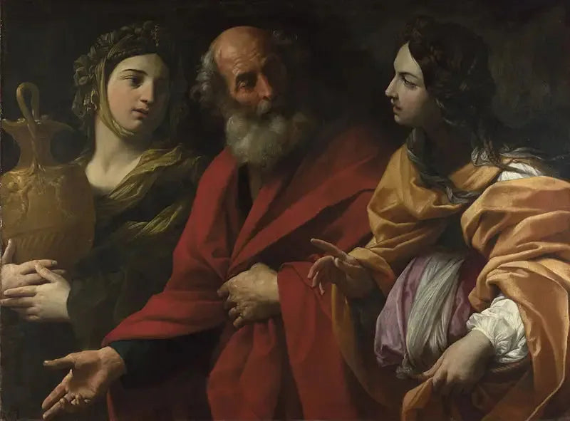 Lotto e le sue figlie che lasciano Sodoma - Guido Reni