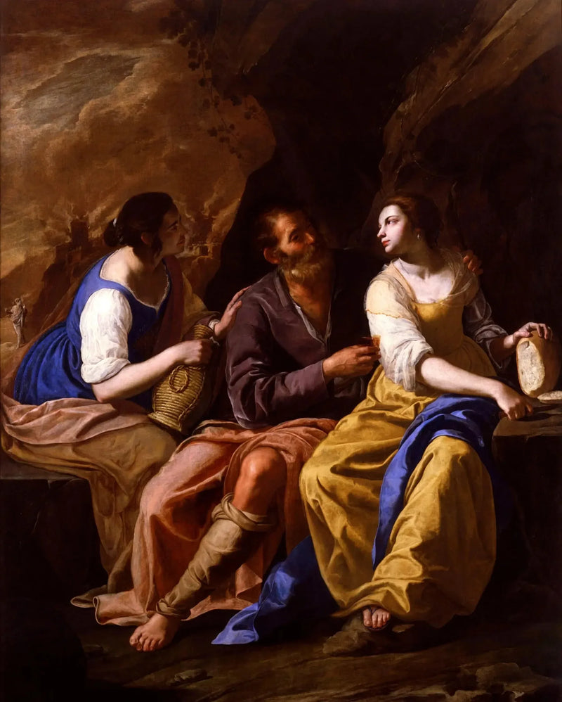 Loth e le sue figlie - Artemisia Gentileschi