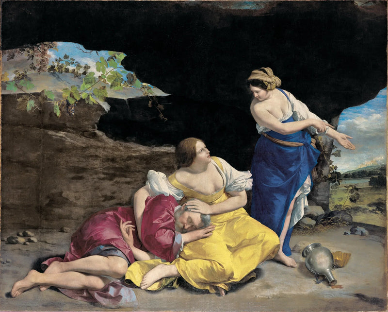 Loth e le sue figlie - Orazio Gentileschi
