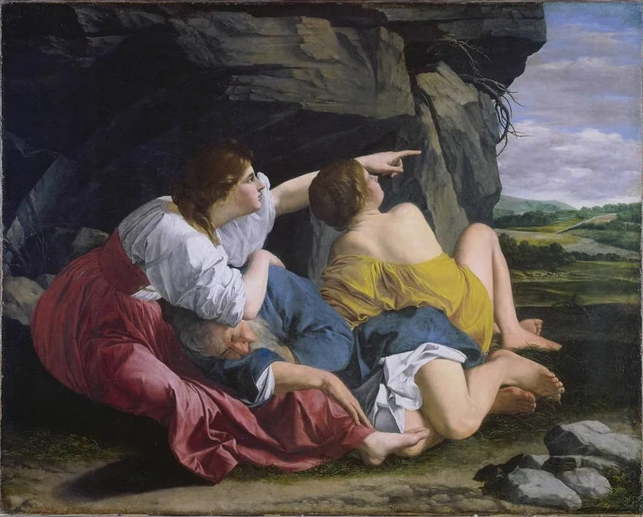 Loth e le sue figlie - Orazio Gentileschi