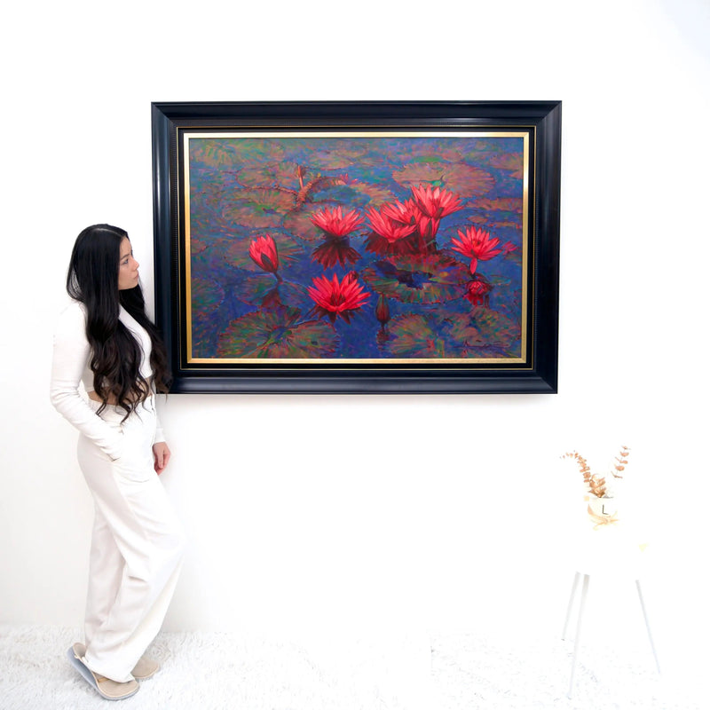 Loto rosa | Dimensioni: 80x120 cm