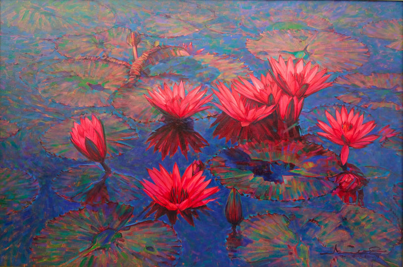Loto rosa | Dimensioni: 80x120 cm