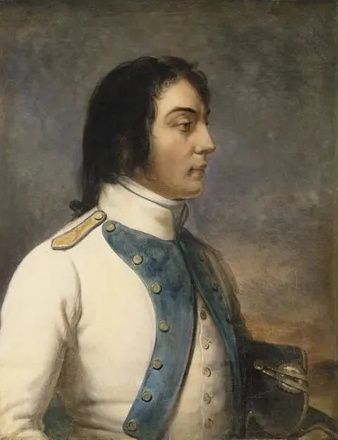 Louis-Charles-Antoine Des Aix de Veygoux, detto Desaix, capitano del 46º reggimento di fanteria di linea nel 1792 - Charles de Steuben