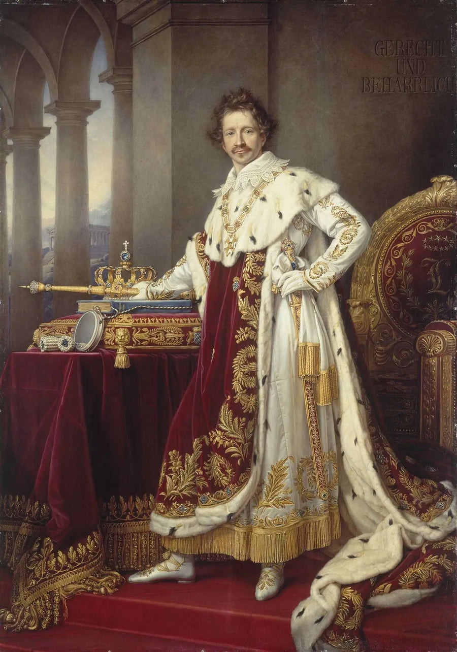 Louis Ier de Bavière in abito di incoronazione - Joseph Karl Stieler