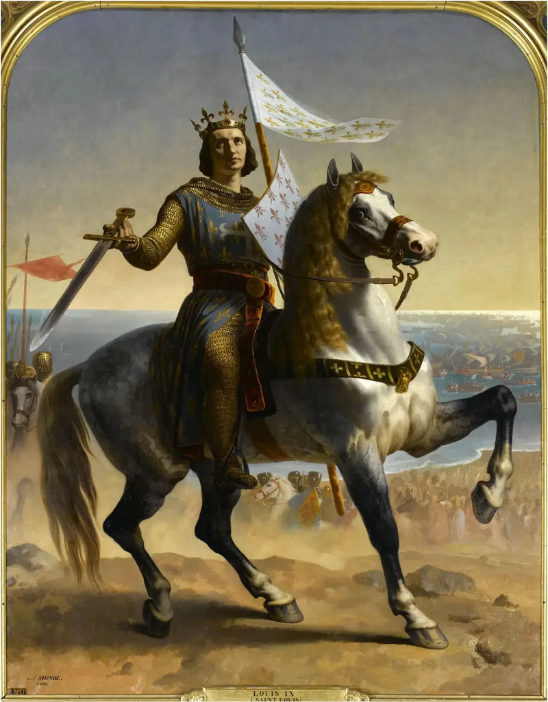 Luigi IX, detto San Luigi, Re di Francia (1215-1270) - Émile Signol