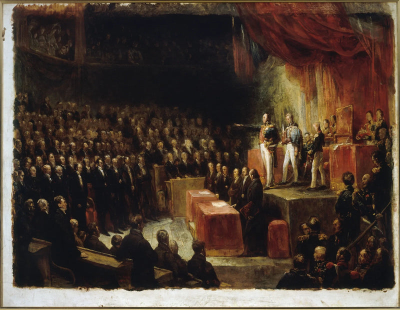 Louis-Philippe che presta giuramento davanti alle camere, il 9 agosto 1830 - Ary Scheffer