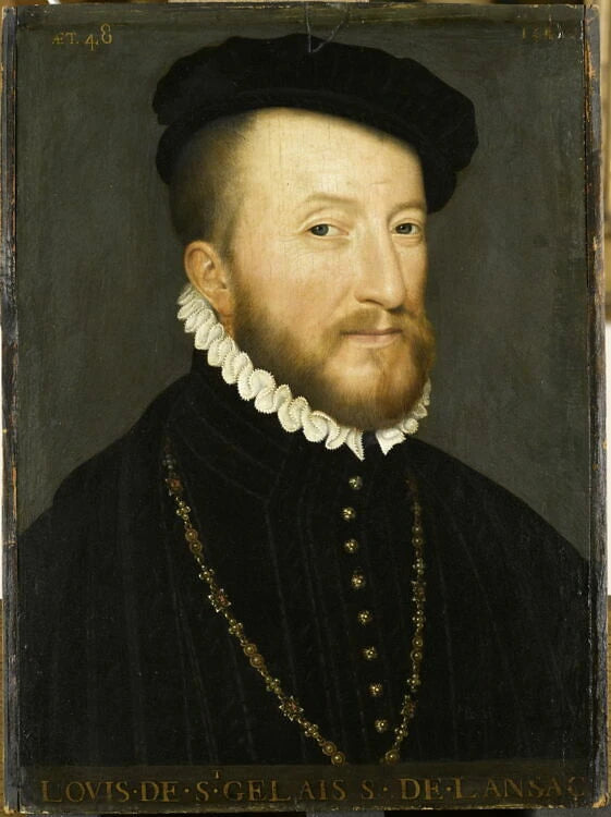 Louis de Saint-Gelais, seigneur de Lansac (av. 1515/13-1589), gouverneur de François II et de Charles IX, surintendant de la maison de Catherine de Médicis - François Clouet