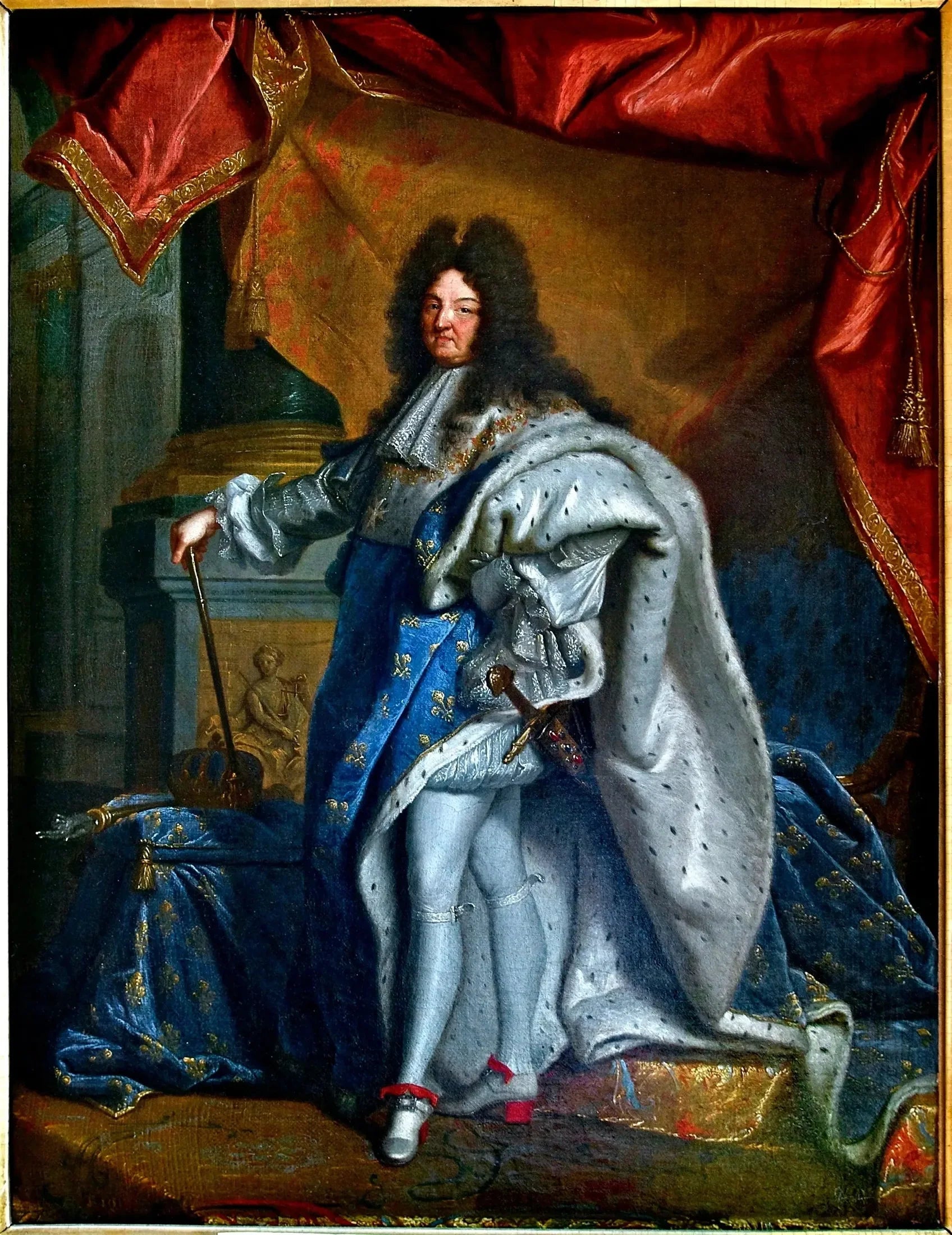 Louis XIV, roi de France - Hyacinthe Rigaud image 1 copie peinte à la main à l’huile