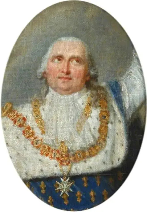 Luigi XVIII (1755-1824), ricevendo la corona di Enrico IV - François Gérard