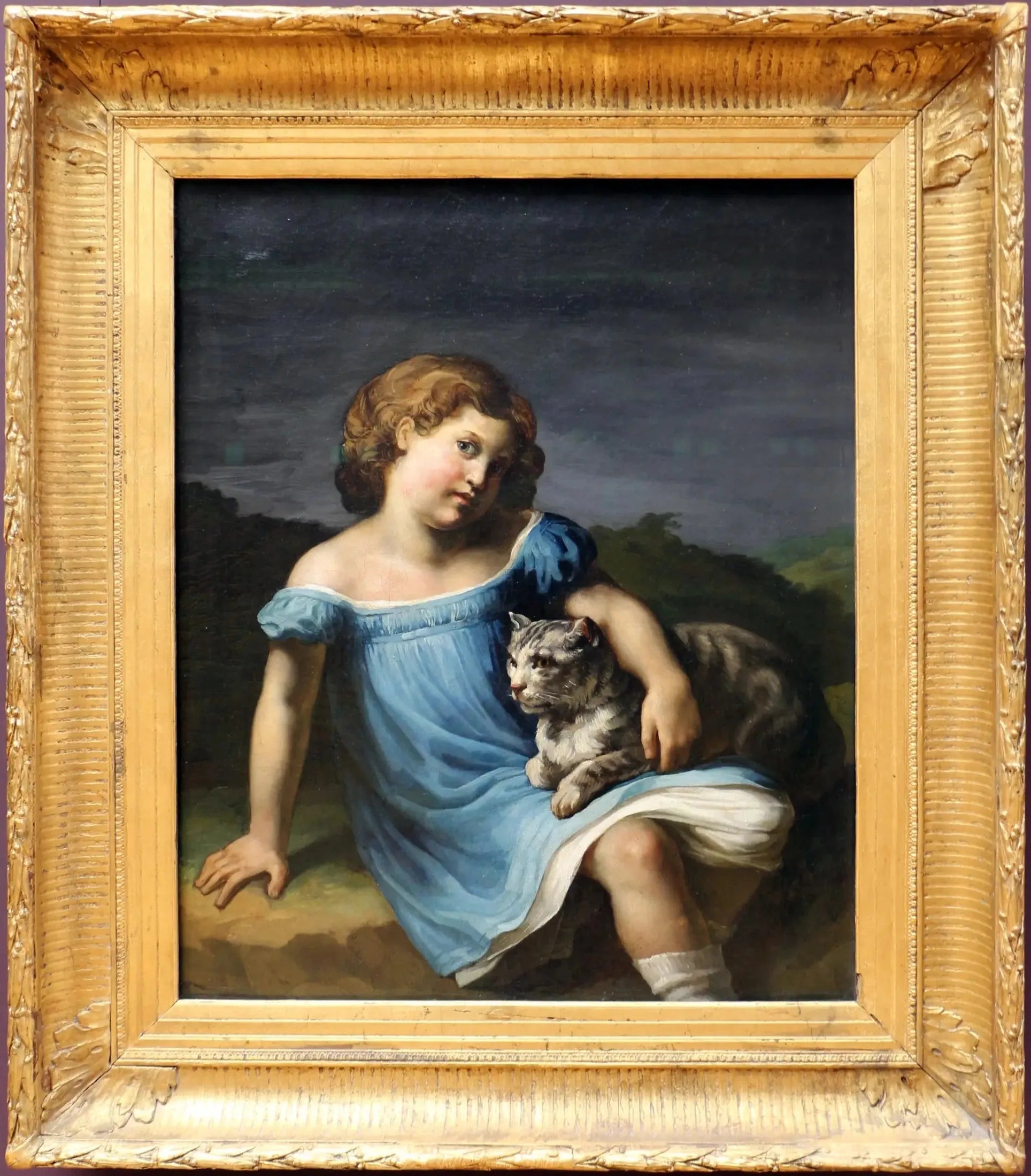 Louise Vernet enfant - Théodore Géricault image 1 copie peinte à la main à l’huile