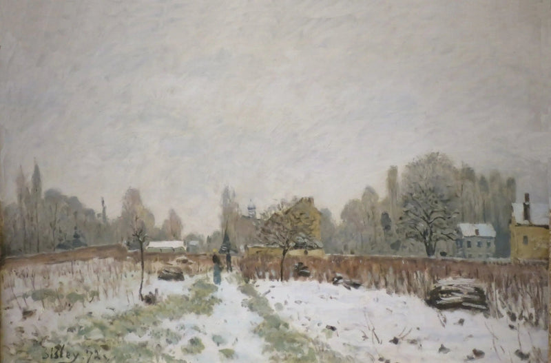 Louveciennes sotto la neve - Alfred Sisley