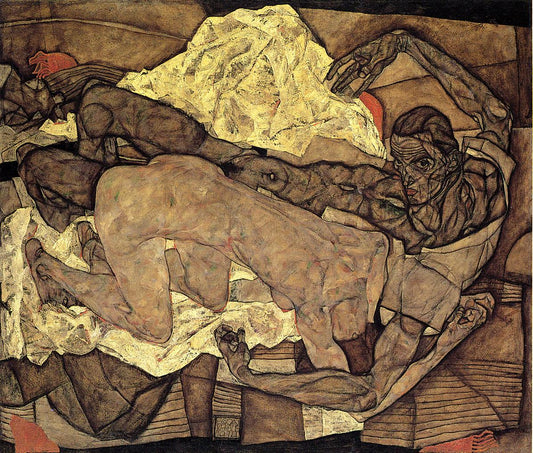 💔 Amanti (Uomo e Donna) – Egon Schiele (1914)