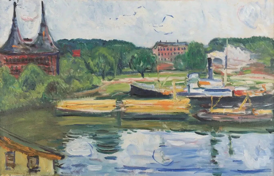 Lubecca con la Holstentor - Edvard Munch