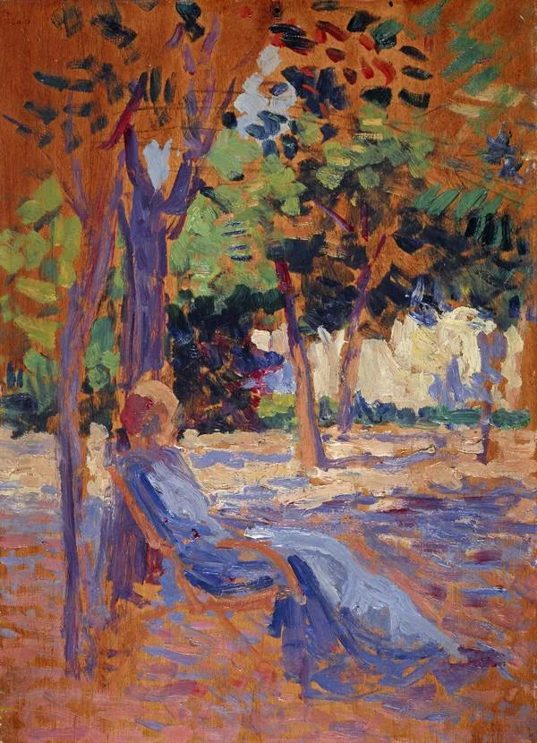 Lucie Cousturier nel suo giardino - Maximilien Luce