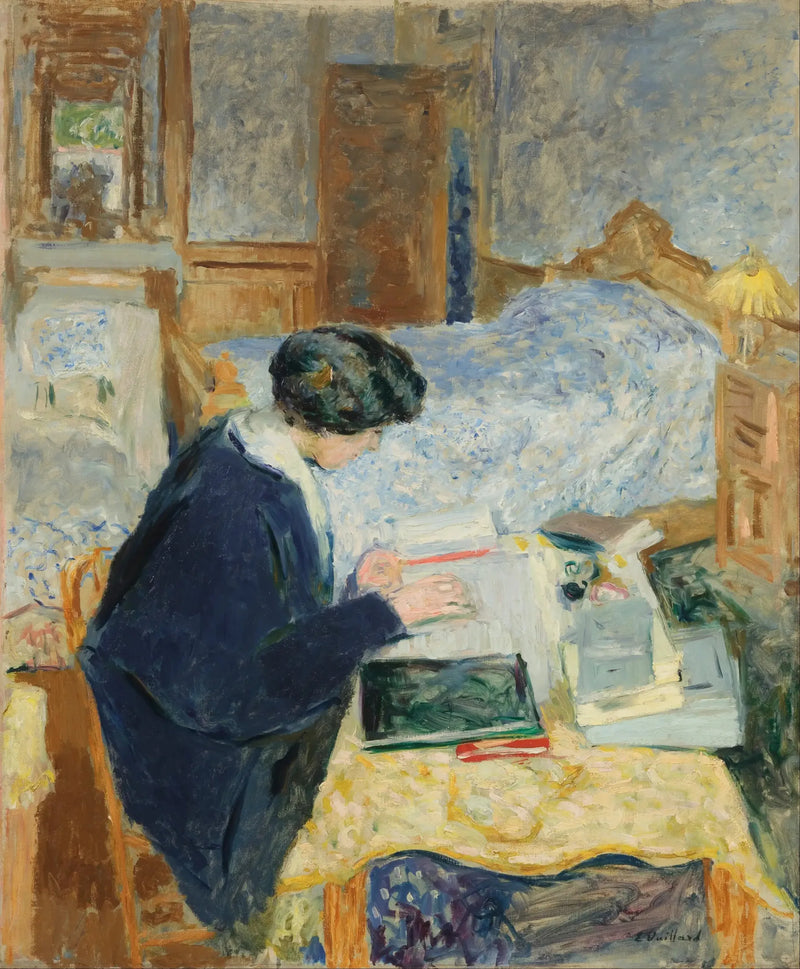 Lucy Hessel leggendo - Édouard Vuillard
