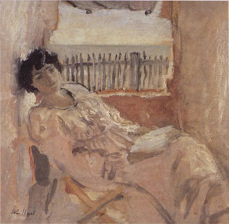 Lucy Hessel sognando, sulla riva del mare - Édouard Vuillard
