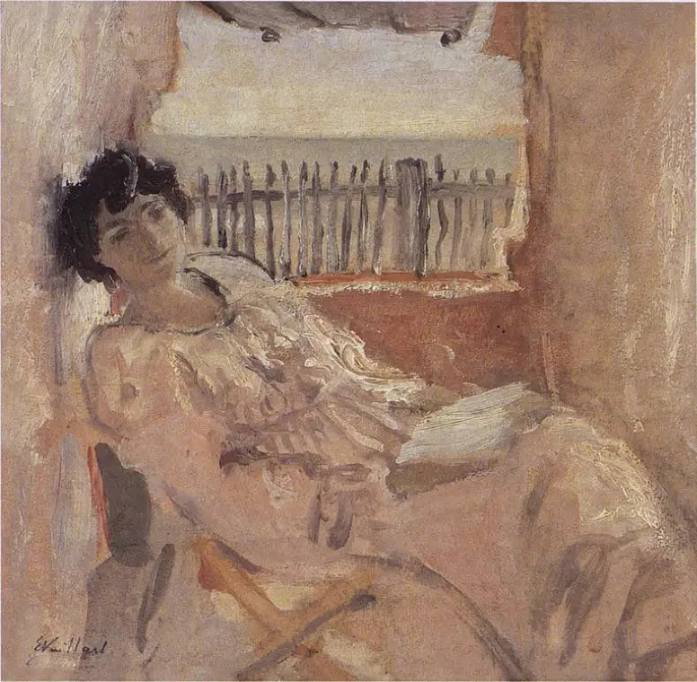 Lucy Hessel sognando, sulla riva del mare - Édouard Vuillard