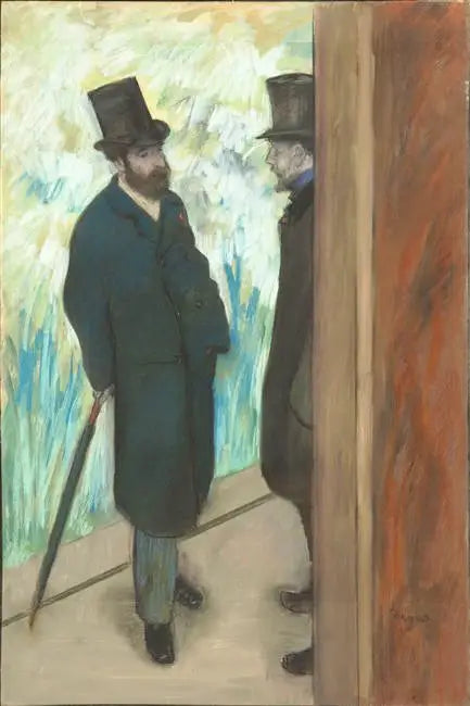 Ludovic Halévy e Albert Boulanger-Cavé dietro le quinte dell'Opera - Edgar Degas