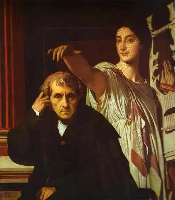 Luigi Cherubini e la musa della poesia lirica - Jean-Auguste-Dominique Ingres
