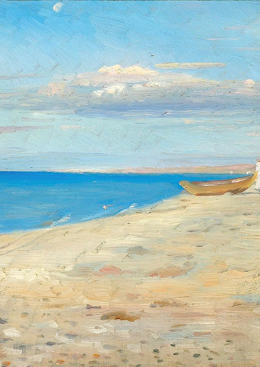 Luce invernale. Paesaggio della spiaggia di Skagen. -Michael Peter Ancher