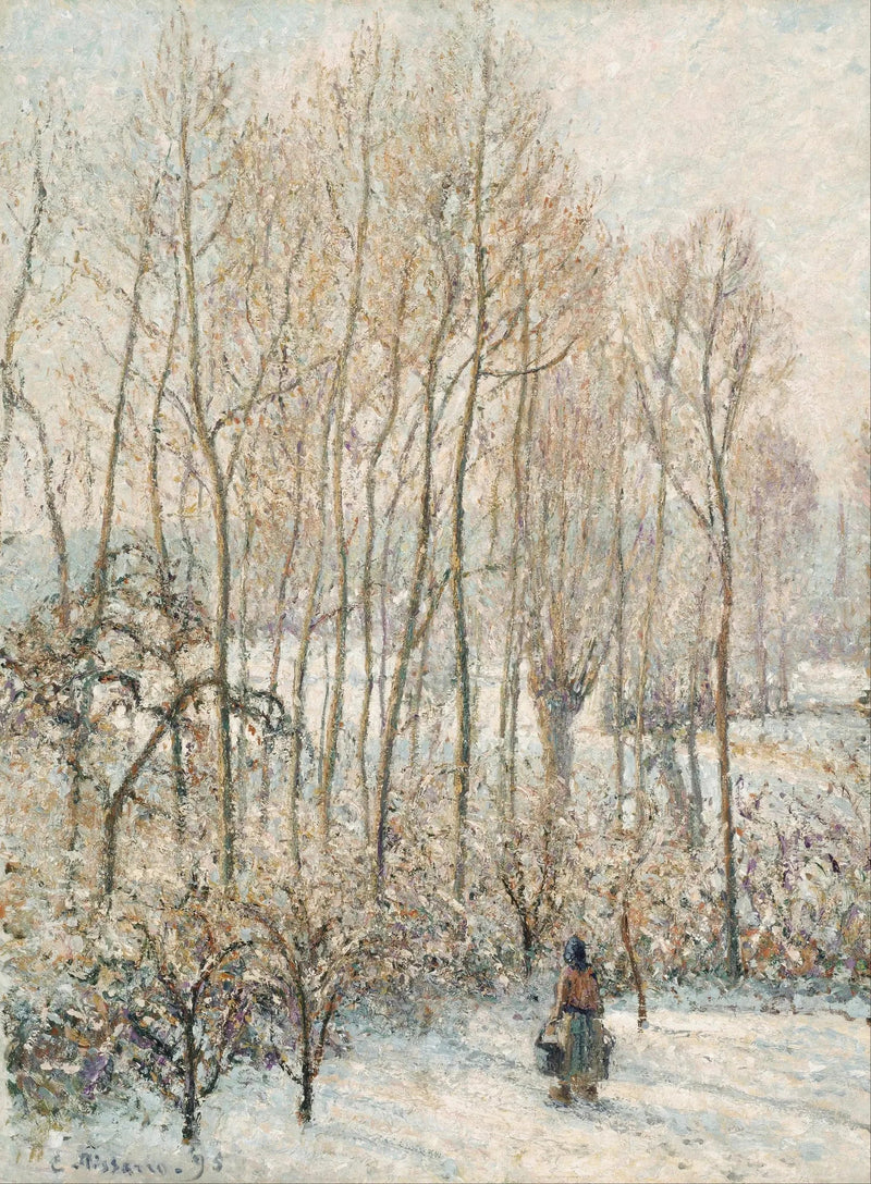 Luce del mattino sulla neve, Éragny-sur-Epte - Camille Pissarro