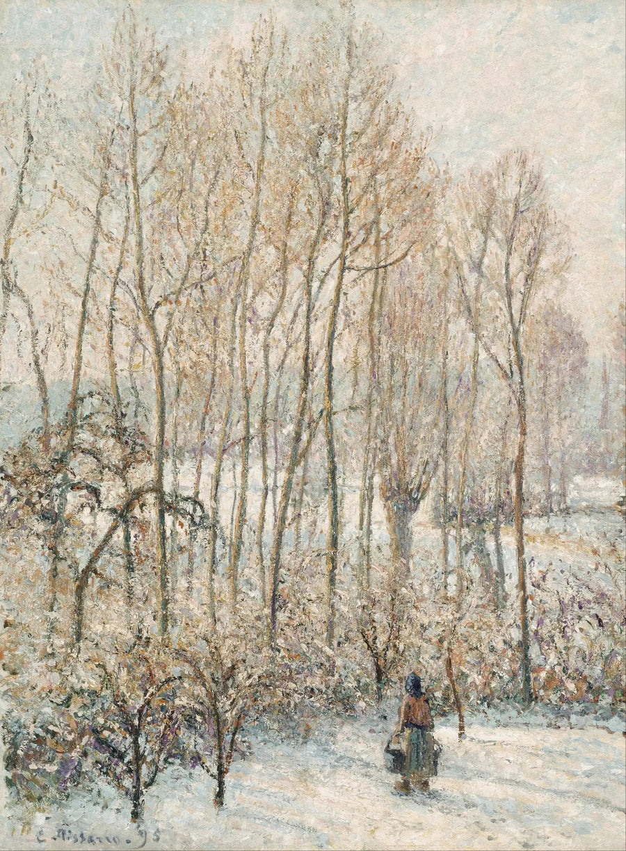 Luce del mattino sulla neve, Éragny-sur-Epte - Camille Pissarro