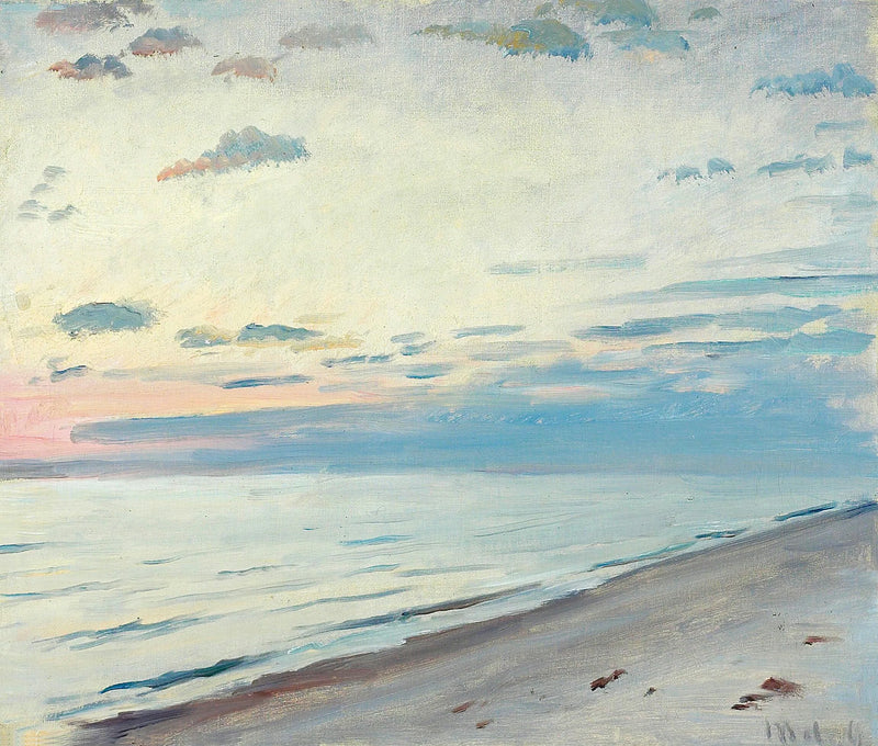 Luce serale sulla spiaggia di Skagen. -Michael Peter Ancher