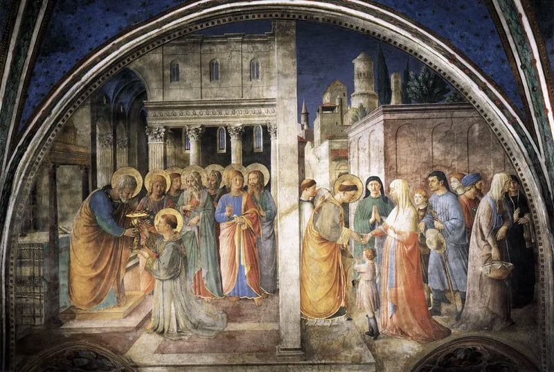 Lunetta del muro ovest della cappella Nicoline - Fra Angelico