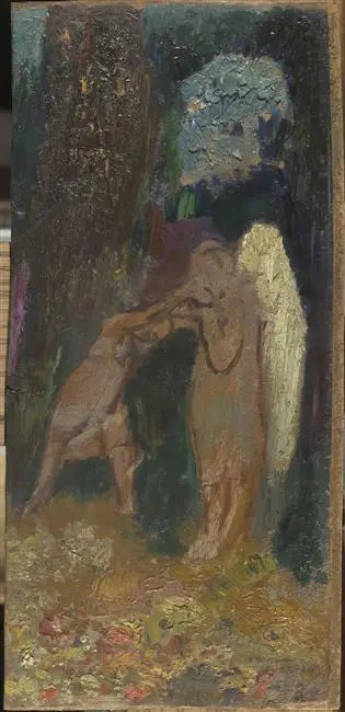 Lotta di Giacobbe con l'Angelo - Odilon Redon