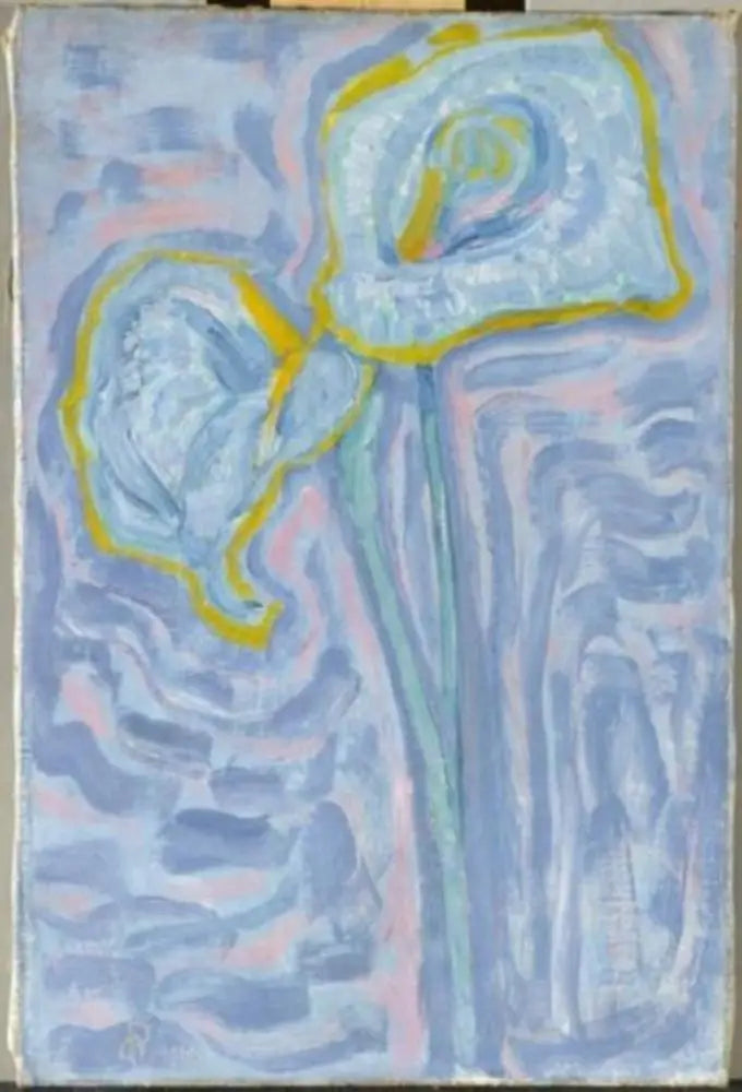 Reproduction du tableau « Lys d'arum - Piet Mondrian » par Alpha Reproduction en peinture à l’huile