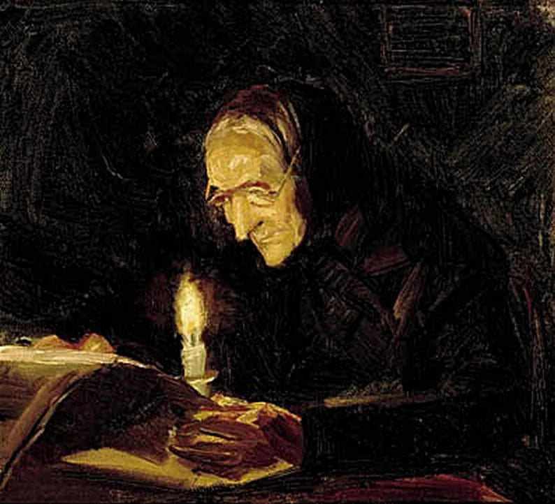 Mia madre a lume di candela. - Anna Ancher