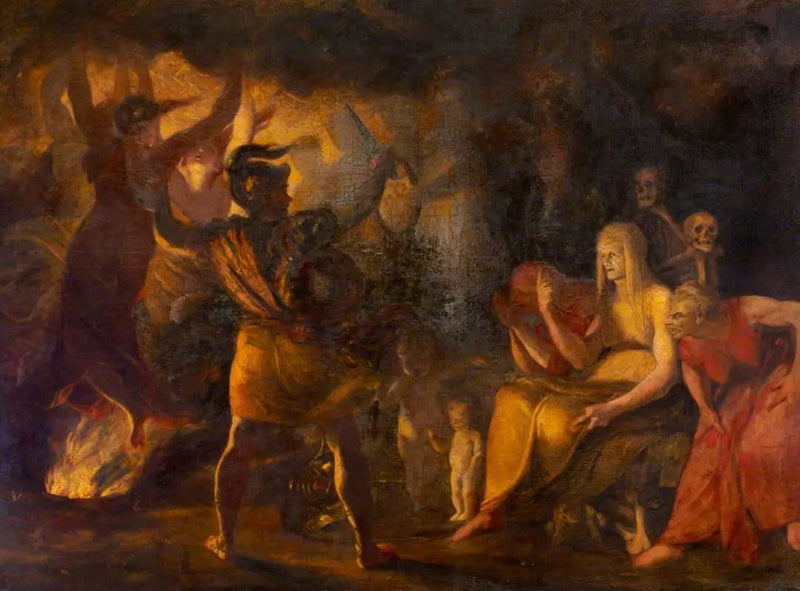 Macbeth e le streghe (estratto da « Macbeth » di William Shakespeare) (incompleto) - Joshua Reynolds