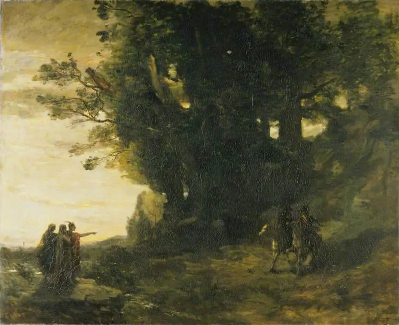 Macbeth e le streghe - Jean-Baptiste Camille Corot