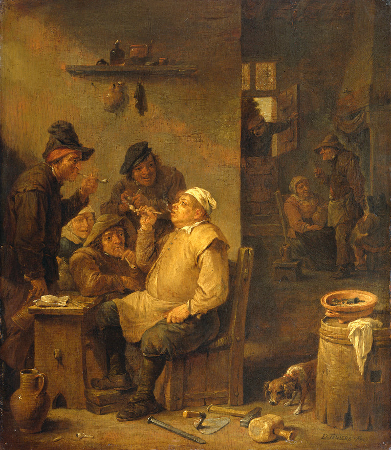 Le maçon fumeur - David Teniers le Jeune
