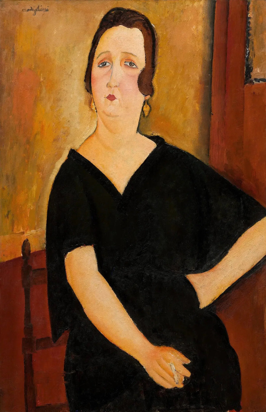 Signora Amédée (Donna con la sigaretta) - Amedeo Modigliani