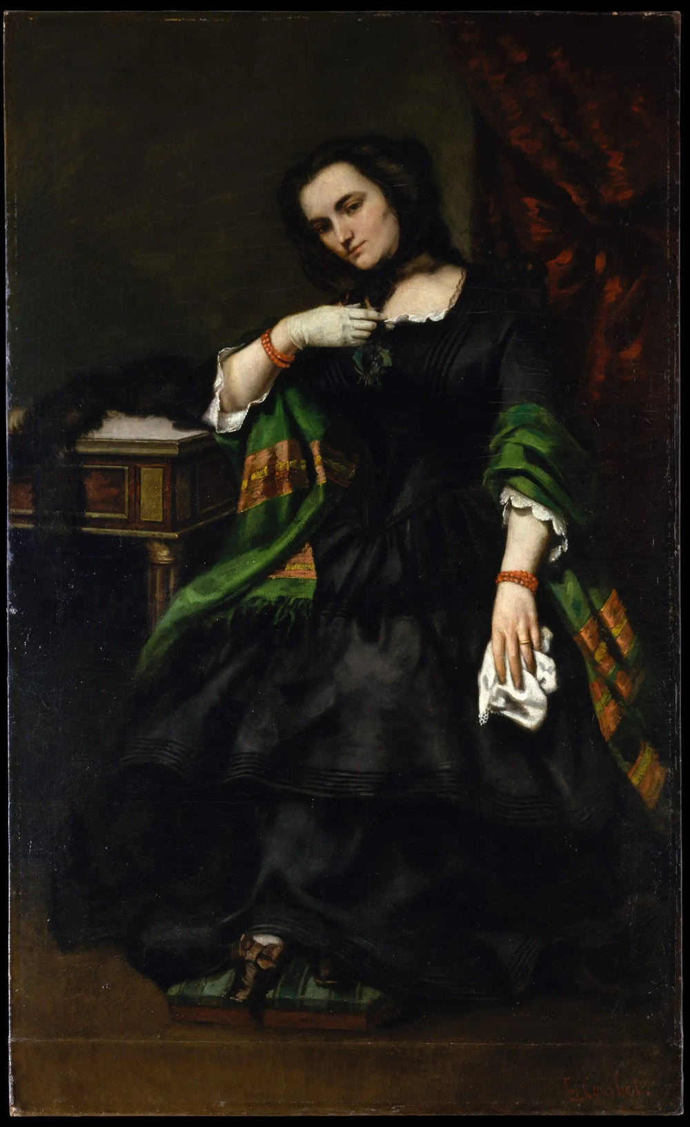 Madame Auguste Cuoq - Gustave Courbet image 1 reproduction artisanale de tableau