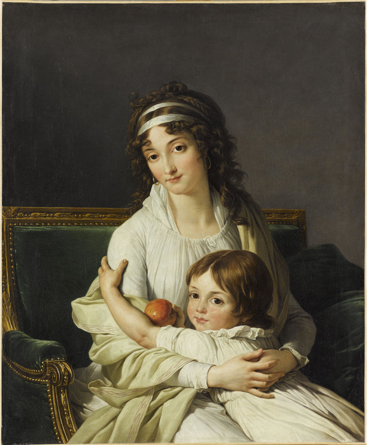 Madame Boyer-Fonfrède et fils Henri - François-André Vincent image 1 copie peinte à la main à l’huile
