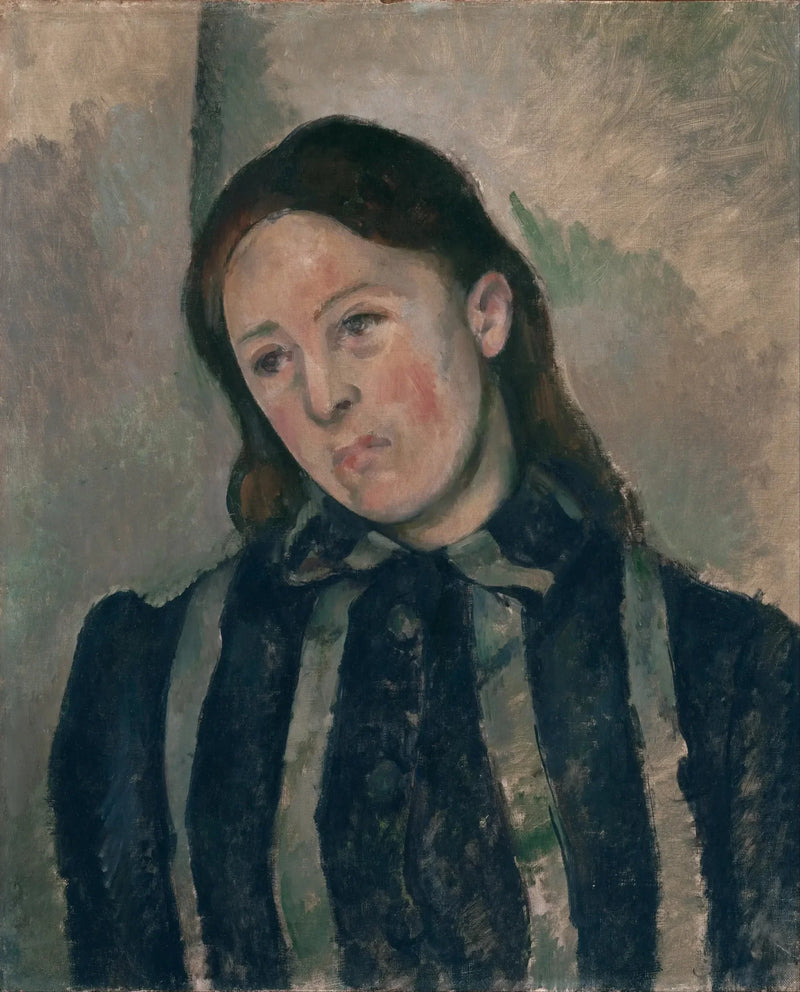 Signora Cézanne con i capelli sciolti - Paul Cézanne