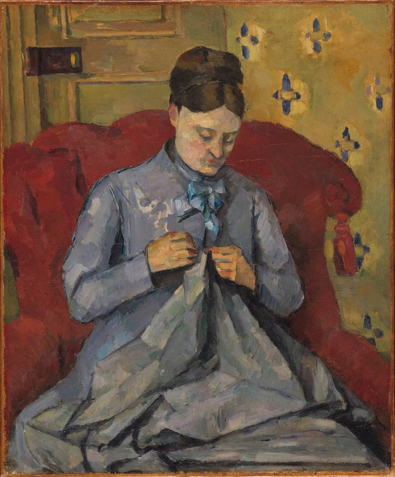 Madame Cézanne che cuce - Paul Cézanne