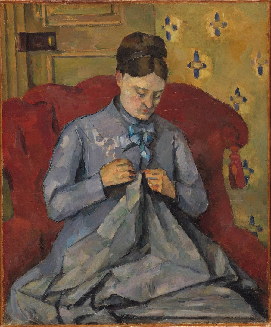 Madame Cézanne che cuce - Paul Cézanne