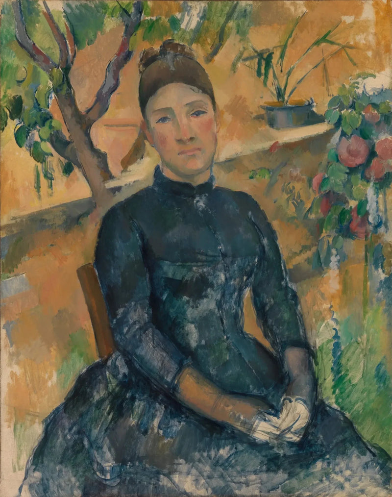 Madame Cézanne nella serra - Paul Cézanne