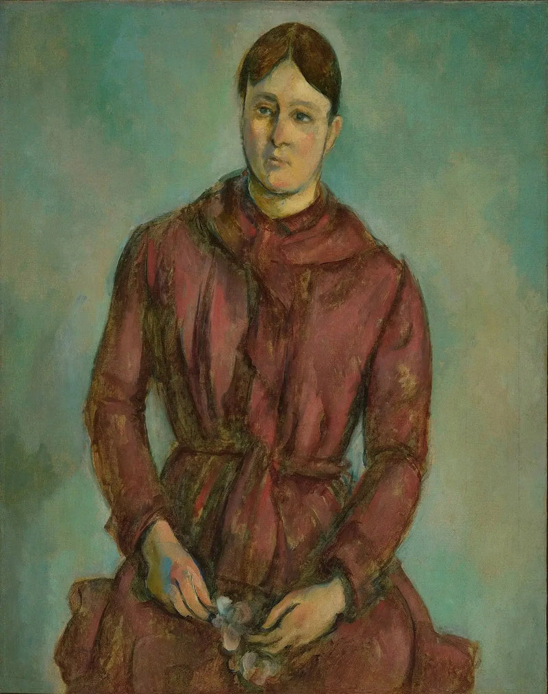Madame Cézanne in abito rosso - Paul Cézanne