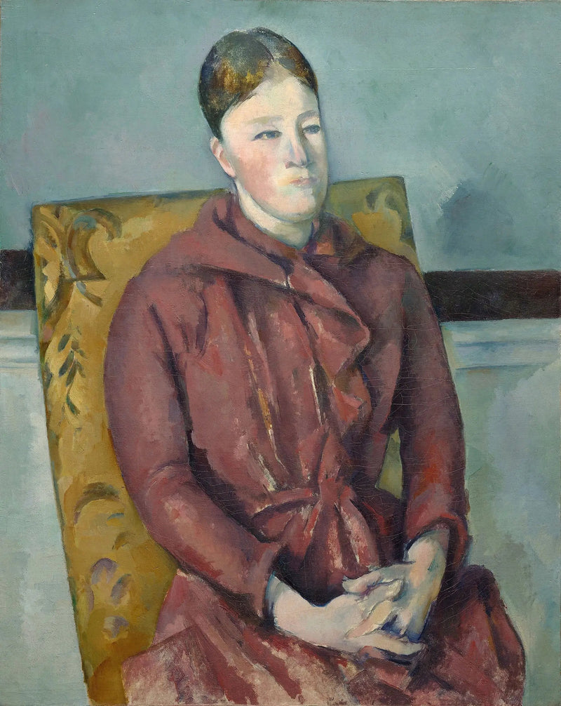 Madame Cézanne in abito rosso - Paul Cézanne