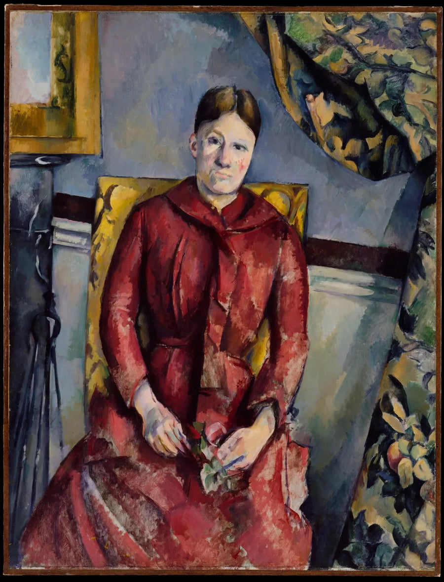 Madame Cézanne in abito rosso - Paul Cézanne