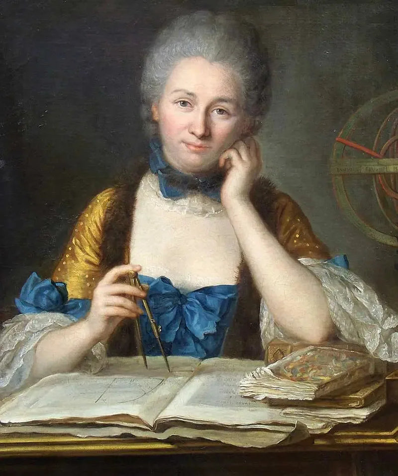 Madame Du Châtelet nel suo ufficio - Maurice-Quentin de La Tour