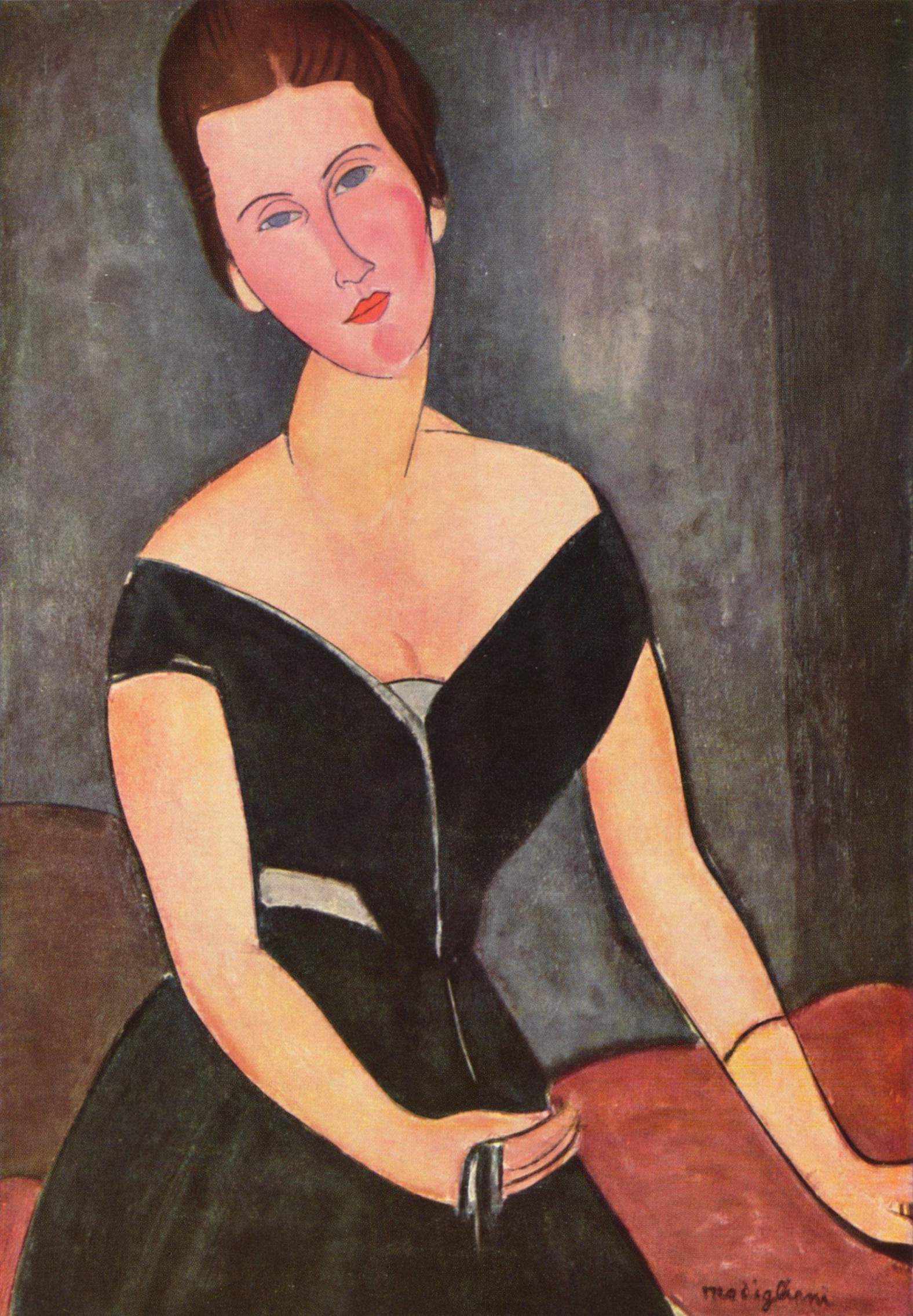 Reproduction du tableau « Madame Georges van Muyden - Amedeo Modigliani » par Alpha Reproduction en peinture à l’huile