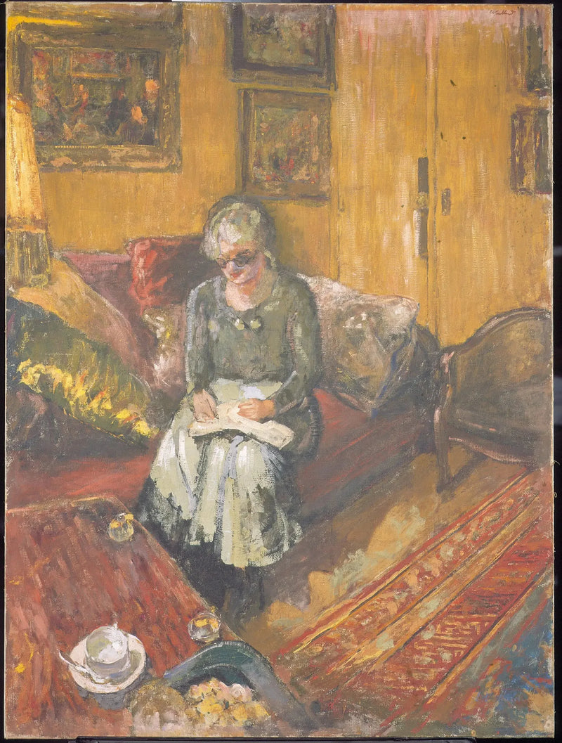 Madame Hessel nel boudoir, rue de Naples - Édouard Vuillard